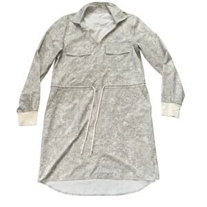 Athleta Zuma Printed Long Sleeve Shirtdress- XS